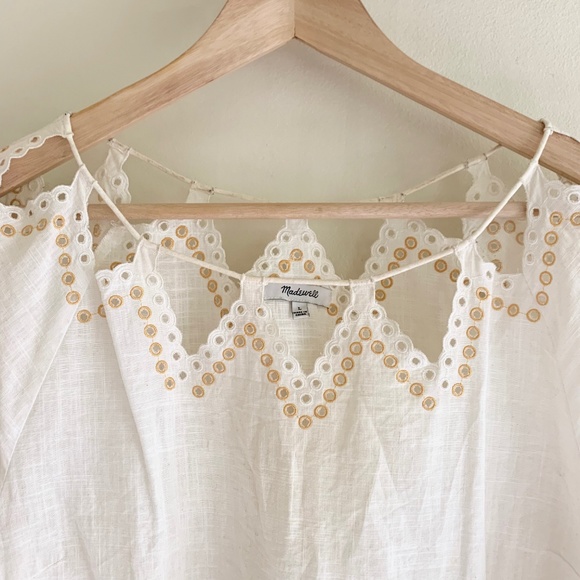 Madewell White Cutout Eyelet Peekaboo Top - Picture 6 of 6